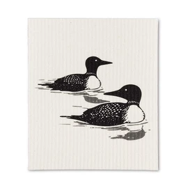 Loons Dishcloths. Set of 2.