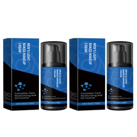 2 Stück Gesichtscreme für Männer, Feuchtigkeitsspendender Concealer für Männer, Face Cream, Anti Aging Gesichtspflege, Natürliche Gesichtspflege, Feuchtigkeitscreme Gesicht als Tages- und Nachtcreme