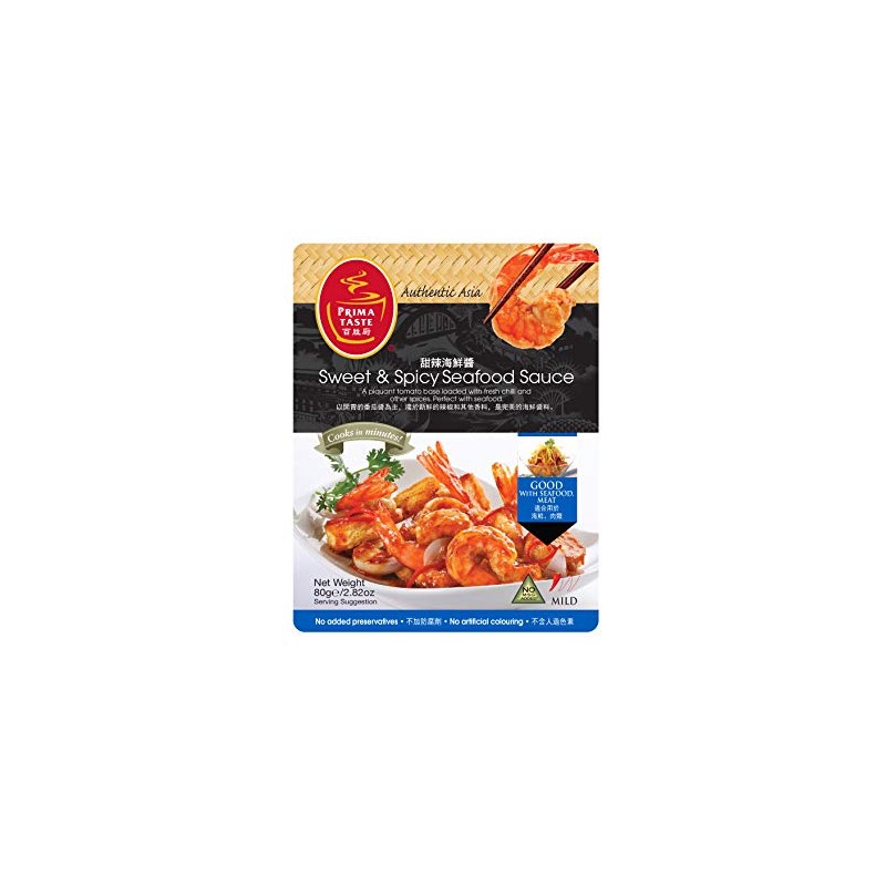 Prima Taste Sweet & Spicy Seafood Sauce, 1 Pack, 80g