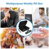 ACWOO Weekly Pill Box Organiser, Portable Travel Pill Boxes 7