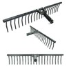 Hay Rake Lightweight Aluminum 24" Head (Black)