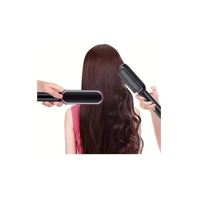 Cepillo Alaciador De Cabello Eléctrico Profesional 2 En 1