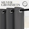 NICETOWN Fire Safety Grey Blackout Curtains 84 inches Long W52