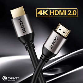 GearIT 4K HDMI Cable in-Wall Rated CL3, (50ft / 15.2m) High-Speed HDMI 2.0b, 4K 60hz, 3D, ARC, HDCP 2.2, HDR, 18Gbps