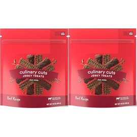 Grain-Free Culinary Cuts Beef Jerky Dog Treats – 2 Pack (16 oz Each) – High Protein, Soft & Chewy, No Corn or Soy – Made in USA