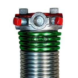 Galvanized Garage Door Torsion Spring 243x2x32 – Garage Door Spring Replacement (Red Cone)