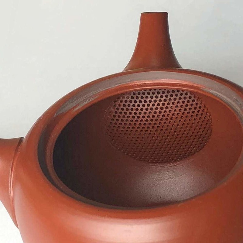 Landscape.com Tokoname Ware Teapot, 154i, Ceramesh, Vermilion, 8.5 fl oz
