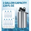 GAGANIU Insulated Water Bottle, 1 Gallon Jug with Handle, 128