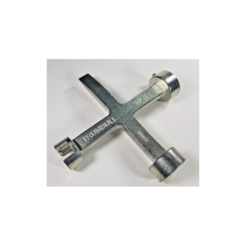 Trumbull HK-3 Meter Box Key/Curb Key/Wrench, Std, Large Pentagon Nuts