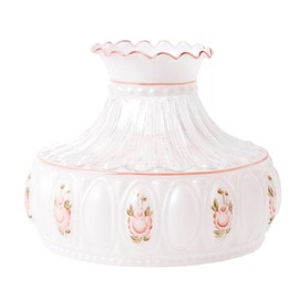 Aladdin 10" Pink Roses Glass Lamp Shade M751