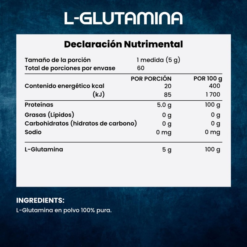 COURA Glutamina Micronizada Pura en Polvo - Sin Sabor