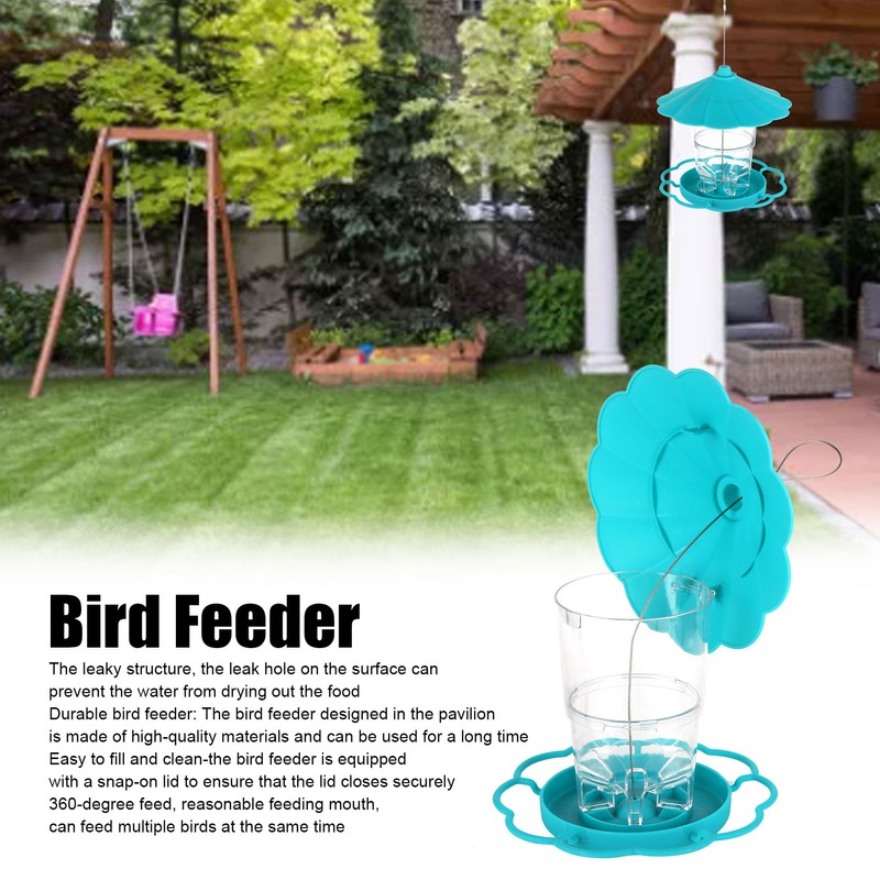 Bird Feeder Foldable Portable Terrace Bird Feeder for Outdoor Garden