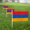 Anley Armenia Mini Flag 12 Pack - Hand Held Small