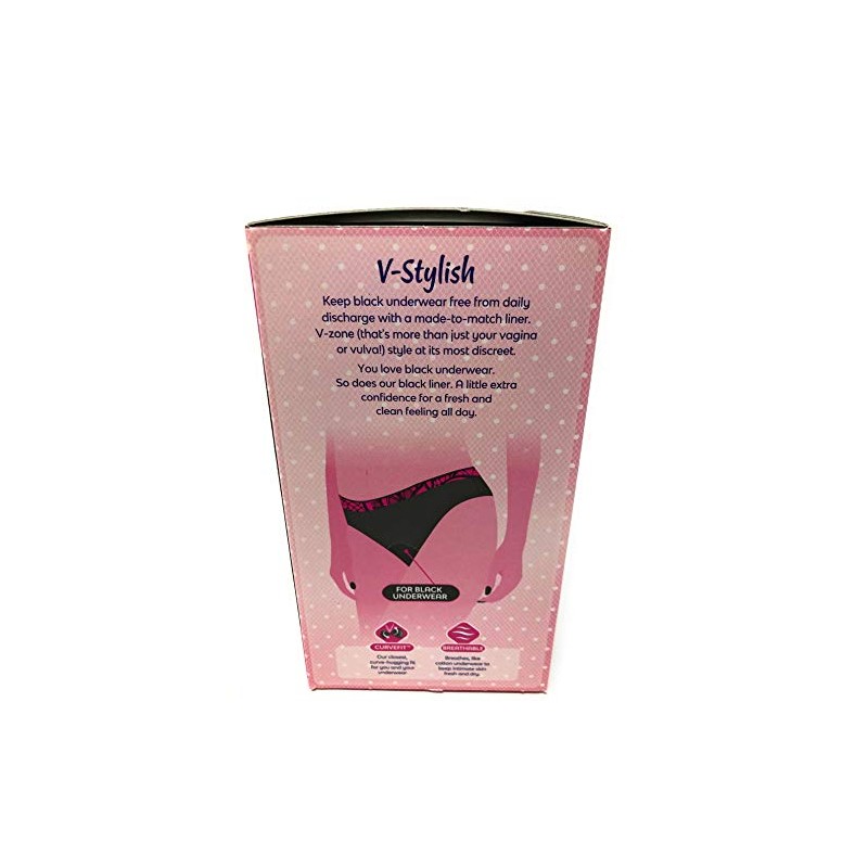 Bodyform Dailies Style x28 Black Pantyliners Multipack Bundle 3 Pack