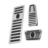 3pcs Accelerator Brake Pedals Foot Rest Plate Waterproof Fireproof Replacement