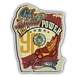 Zirni Roller Skate Power Sticker Decal Design