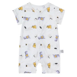 Unisex Baby Short Sleeve Romper Cute Infant Newborn Jumpsuit 18-24 Months, Dinosaur