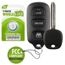 Wholesale-24-7 Replacement For 01 02 2001 2002 Toyota Sequoia Key + Fob Remote