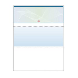 DocuGard Blue/Green Premier Prismatic Top High Security Check Paper - New - 17 Security Features - Laser/Inkjet Printer Compatible - 500 Blank Business Checks (04569)