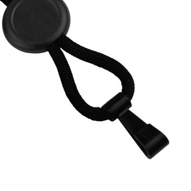 Specialist ID 5 Pack - Heavy Duty Lanyard with Slider and Plastic No Twist Hook - MRI/Metal Detector Friendly, Breakaway Quick Release Clasp (Black)