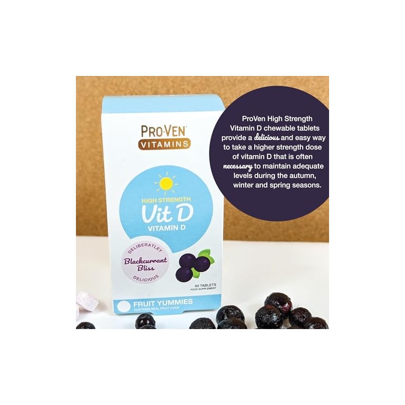 Proven Vitamin D - High Strength 2000 IU Blackcurrant Flavoured
