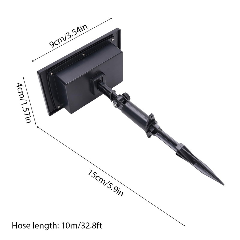 Solar Waterer, 33ft Hose Drip Irrigation Kit for 10 Potted