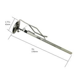 Rattleware 7” Easy Steam Thermometer for Home, Cafe, Restaurants, Residential, or Commercial Use - Milk Frothing Thermometer and Barista Thermometer - Durable Fast Reading Thermometer (45mm Dial)