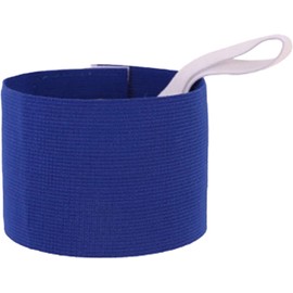 HODASHI 1 Pc Squad Armbands Elastic Non-Slip Adjustable Arm Band Neon Colored Adhesive Armband for Soccer Football Training Team Sports Supplies Hand andArm Pads (Blue)