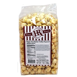 HR Poppin' Snacks Butter Toffee Popcorn - Made in USA - Made in Nebraska - Nebraska popcorn - Produced in Gibbon, Nebraska
