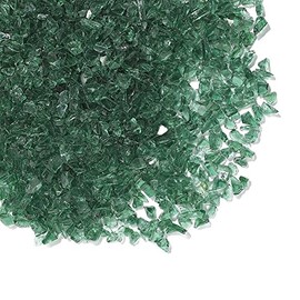 2 Lbs. Broken Tempered Glass for Craft and Art Projects - SOLEXIA (Green), 1/4" Thick