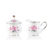 Sweejar Home Royal Ceramic Sugar and Creamer Set, 3 Piece