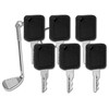TELSOLAR Club Car Golf Cart Keys (1A,1B,1C) 7-Pack with Golf