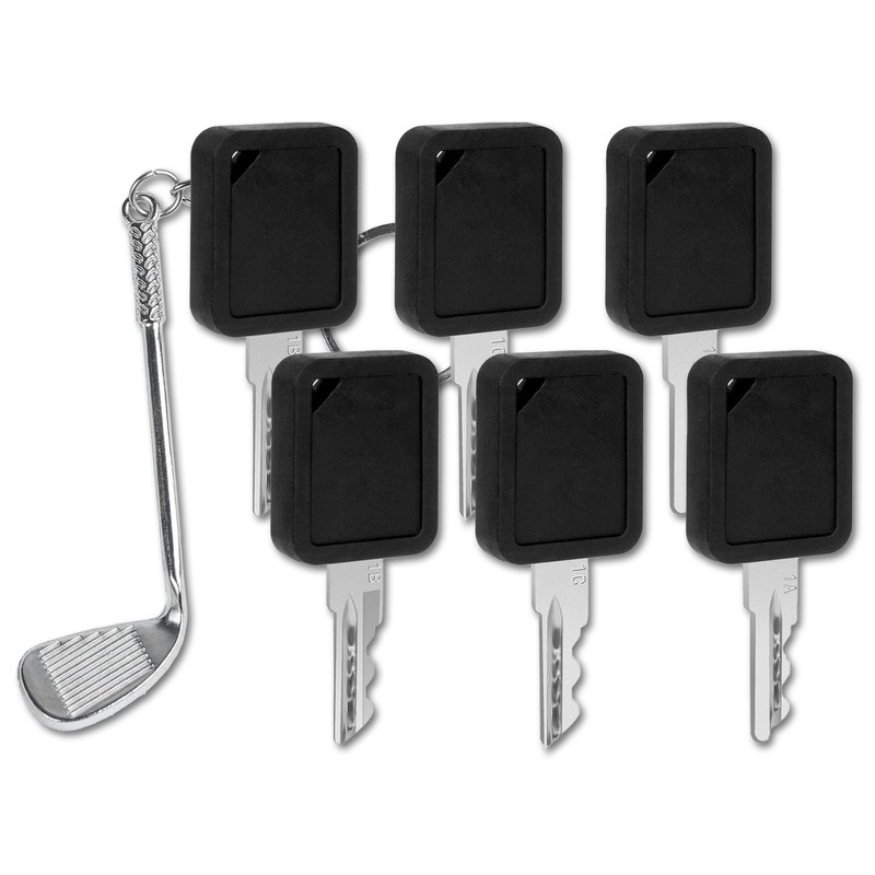 TELSOLAR Club Car Golf Cart Keys (1A,1B,1C) 7-Pack with Golf