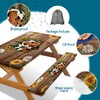 Picnic Table Cover with Bench Covers, Sunflower Wood RV Essentials