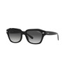 Vogue Eyewear Women's VO5444SF Low Bridge Fit Square Sunglasses, Black/Grey