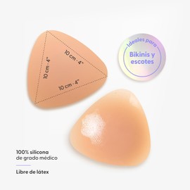 NIPSKIN - Kit Triangles Don't Lose Me - Cubre Pezones Triangulares con Estuche de Viaje - Pezoneras de Silicona en Distintos Tonos de Piel con Estuche Color Lila