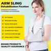 Arm Sling Shoulder Immobilizer with Removable Metal Splints, Rotator Cuff