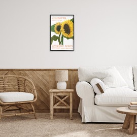 Stupell Industries Sunflower Seeds Design Framed Giclee Art Design by Nancy Overton