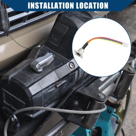 Hihaha Outer/Winch Socket Connector Assembly with Rubber Cover Dust Cover Replacement for Gen2 97495/97412 XRC 9500 12000 Winchs 97495-59 9749559