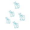 100Pcs Cute Paper Clips Blue Dolphin Style Exquisite Color Strong