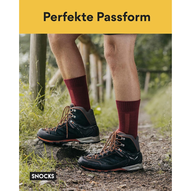Snocks Hiking Socks for Men and Women, Breathable and Odour-Free