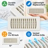 4x10in Floor Register Vent Cover for Home HVAC – Plastic