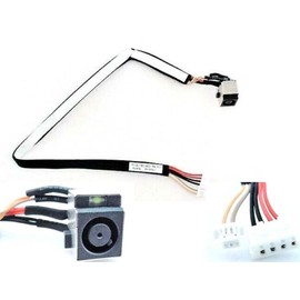 ALIXCE AC DC Power Jack Socket Cable Harness for HP ProBook 4310s 4410t 4510 4510s 4515s 4710 4710s, P/N: 536538-001 6017B0199101