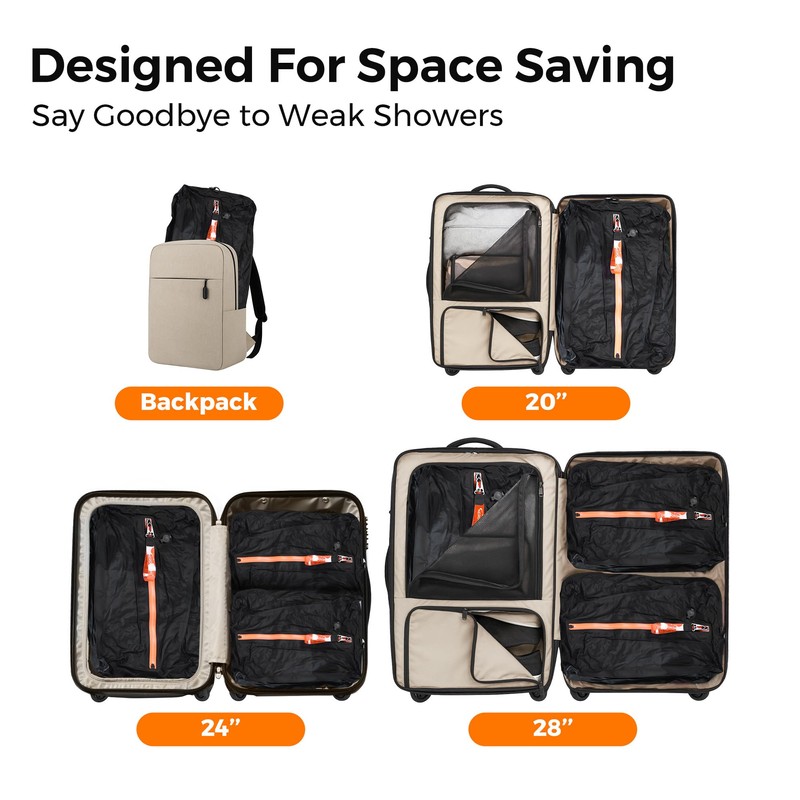 Aerogogo ReZip Vacuum Bags for Travel Luggage Reusable Compression Bags
