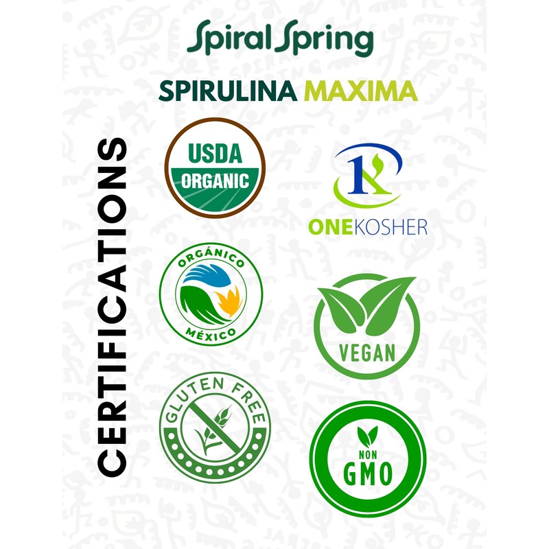 Spiral Spring Espirulina Orgánica + Quinoa y Cocoa 100% Natural,