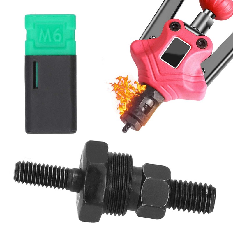 2PCS Rivet Nut Gun, Heavy Duty Hand Riveter Head,Manual Pull