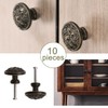 Vintage Knobs Retro Chic Round Knobs,10Pcs Retro Round Drawer Pull