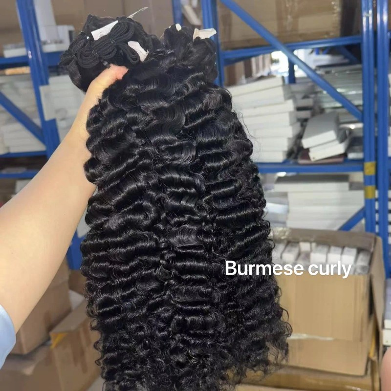 Raw Vietnamese Hair Indonesian Curl Unprocessed Cuticle Aligned Temple Double