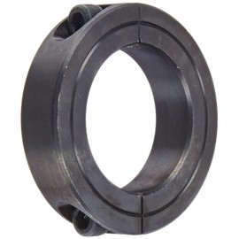 Climax Part 2C-150, Mild Steel, Black Oxide Plating, Clamping Collar, 1 1/2 inch bore, 2 3/8 inch OD, 9/16 inch Width, 1/4-28 x 3/4" Clamp Screw