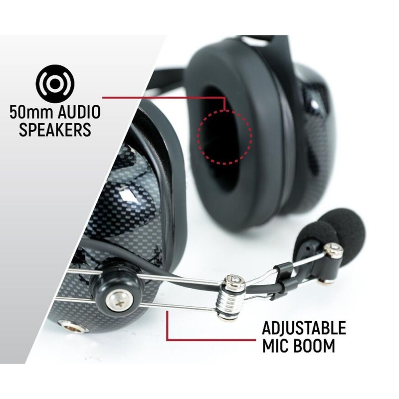 Aviation Headset Professional 5 Pin Connector K Head Noise Reduction